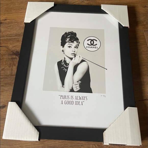 Fairchild Paris Other - FAIRCHILD PARIS-NWT Framed Art-CHANEL & Audrey
